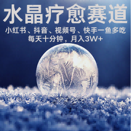 水晶疗愈赛道 小红书 蝴蝶号 抖音 快手都可做 每日轻松十分钟 月入米3W+ 抓紧冲-邪修侠 - 演示
