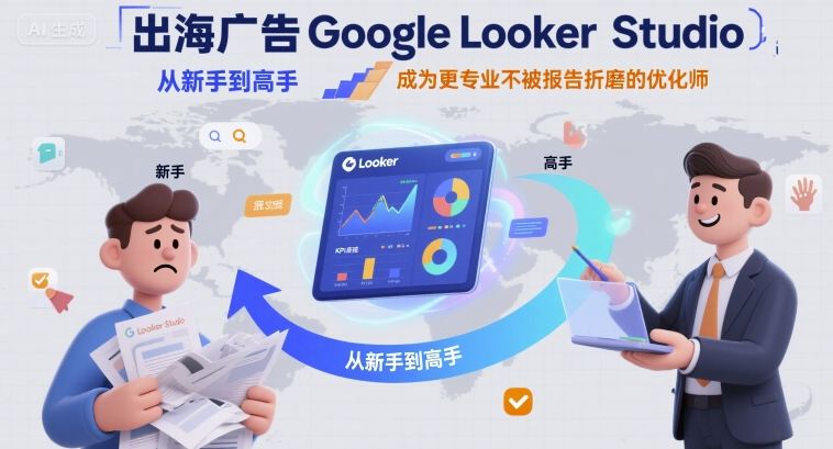 出海广告Google Looker Studio从新手到高手，成为更专业不被报告折磨的优化师-网亿资源平台