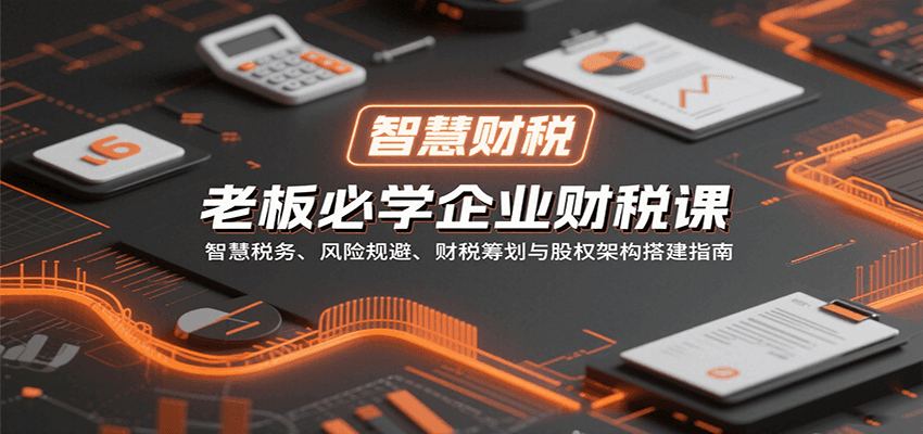 老板必学企业财税课：智慧税务、风险规避、财税筹划与股权架构搭建指南-网亿资源平台