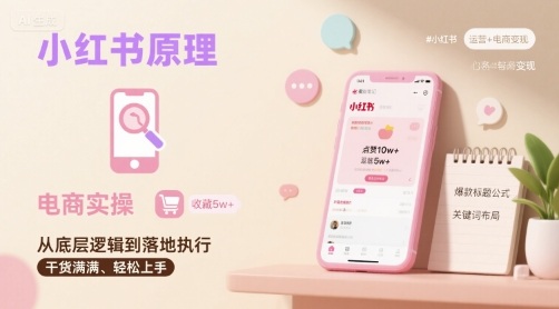 小红书原理以及详细实操流程，小红书电商教程-网亿资源平台