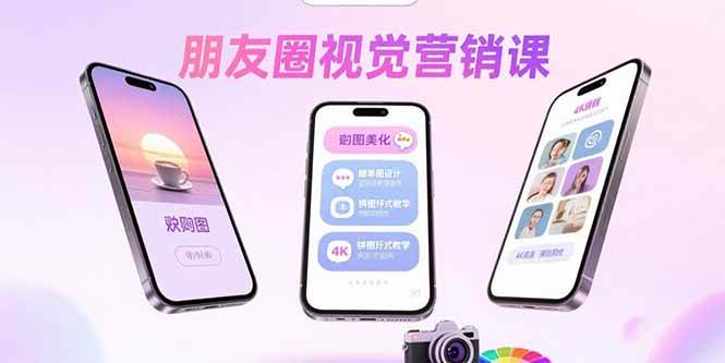 （15866期）朋友圈视觉营销课：问候图美化，晒单图设计，拼图玩法教学-网亿资源平台