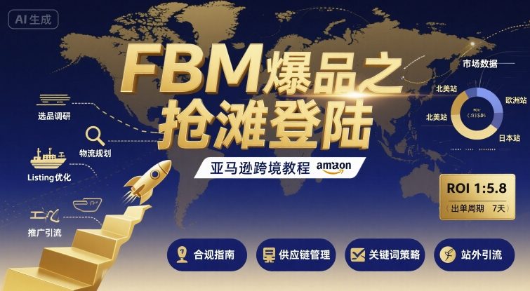 FBM爆品之抢滩登陆-亚马逊跨境教程-邪修侠