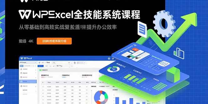（15873期）WPS Excel全技能系统课程：从零基础到高阶实战全覆盖，全面提升办公效率-网亿资源平台
