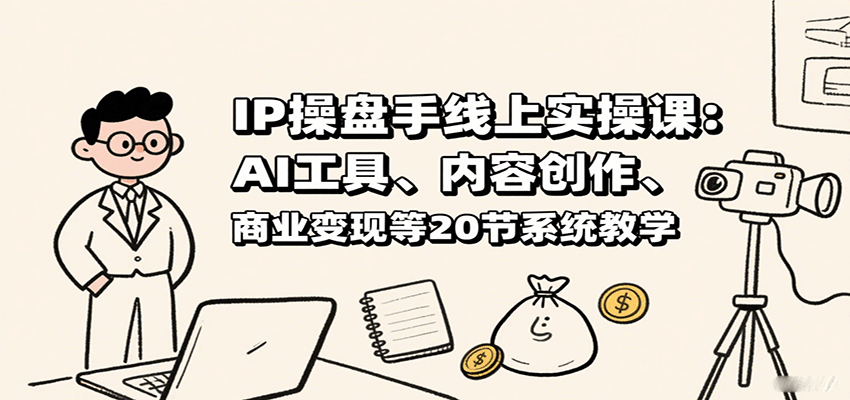 IP操盘手线上实操课:AI工具、内容创作、商业变现等20节系统教学-邪修侠 - 演示
