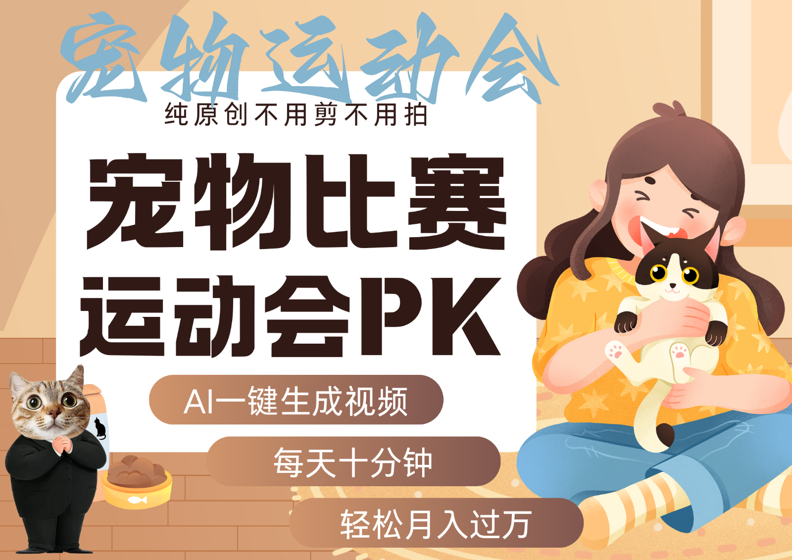 AI萌宠运动员跳水 射击 篮球 足球比赛 每天十分钟 附详细提示词文案库 代替做…-网亿资源平台