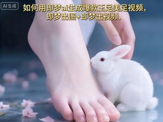 如何用即梦ai生成爆款玉足美足视频，即梦出图+即梦出视频，快速涨粉-网亿资源平台