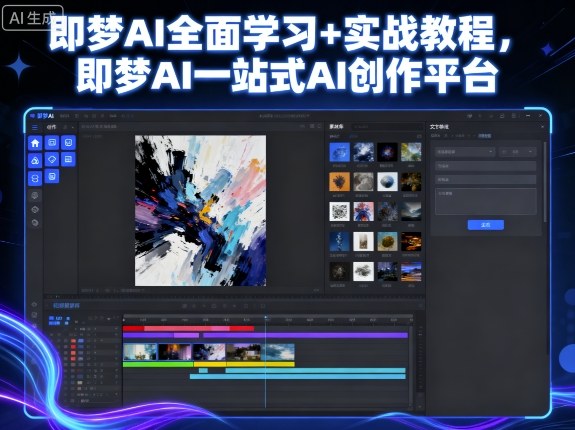 即梦AI全面学习+实战教程，即梦AI一站式AI创作平台-网亿资源平台