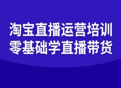 淘宝直播运营培训-零基础学会直播卖货-网亿资源平台