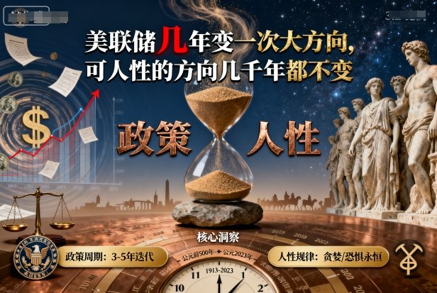 付费文章：美联储几年变一次大方向，可人性的方向几千年都不变-网亿资源平台