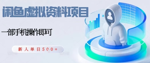 闲鱼虚拟资料项目，每天一小时，新人日入5张-邪修侠 - 演示