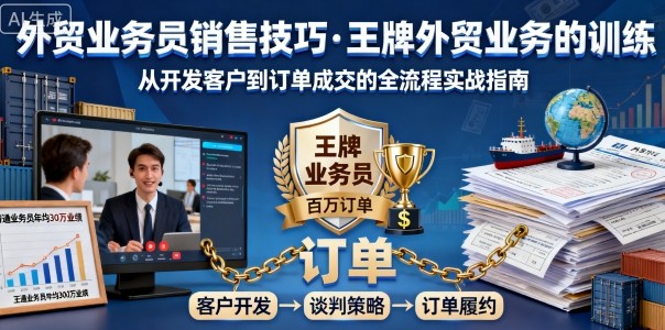外贸业务员销售技巧，王牌外贸业务的训练-邪修侠 - 演示