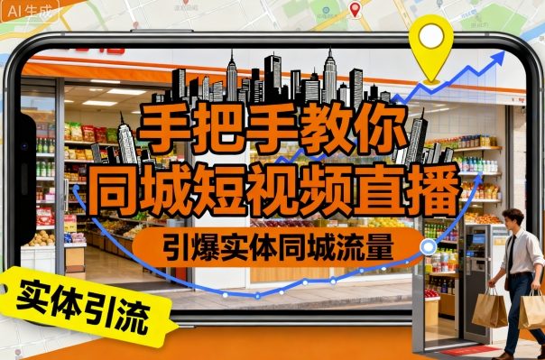 手把手教你同城短视频直播,引爆实体同城流量-邪修侠 - 演示