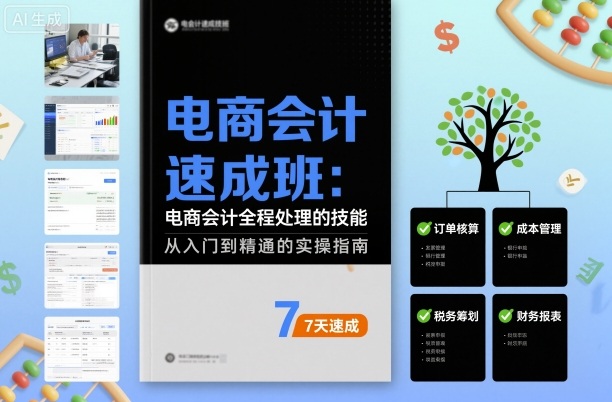电商会计速成班,电商会计全程处理的技能-邪修侠 - 演示