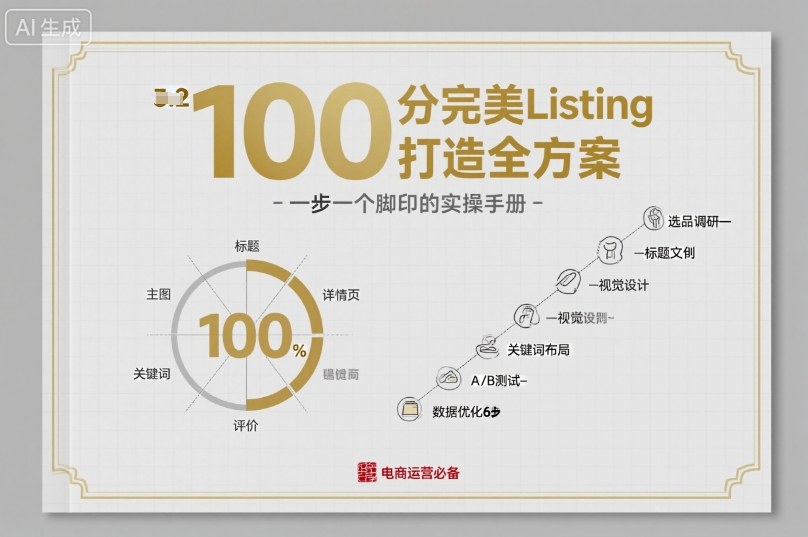 100分完美Listing打造全方案，想要完美listing必须是需要一步一个脚印的-网亿资源平台
