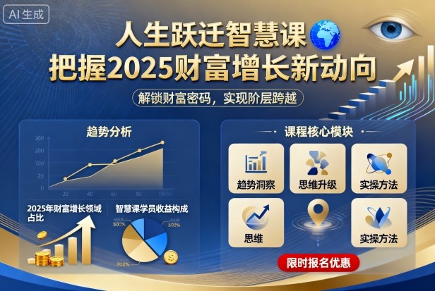 人生跃迁智慧课，把据2025财富增长新动向-网亿资源平台