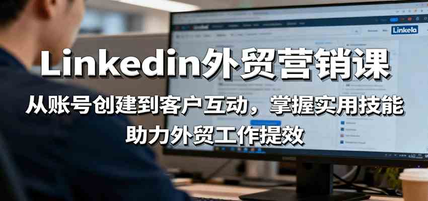 LinkedIn外贸营销课：从账号创建到客户互动，掌握实用技能，助力外贸工作提效-网亿资源平台