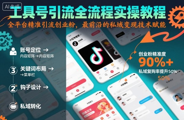 工具号引流全流程保姆级实操教程，全平台精准引流创业粉，最前沿的私域变现技术赋能-邪修侠 - 演示