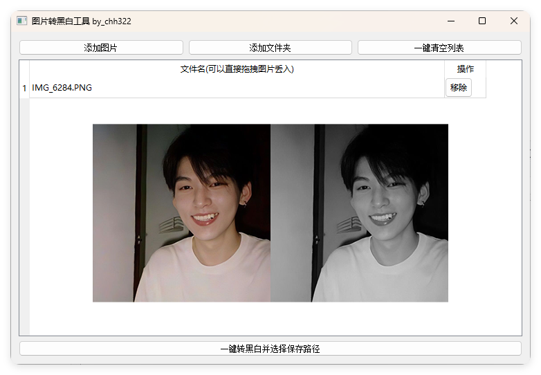 图片批量转黑白添水印工具-网亿资源平台