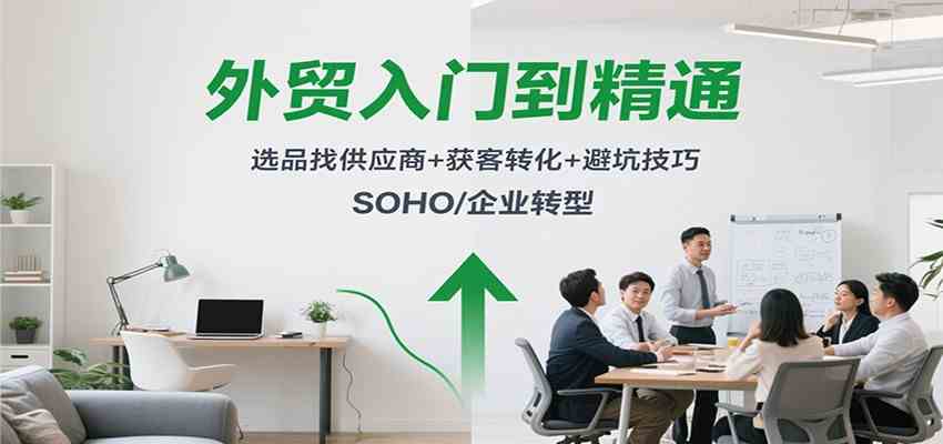 外贸入门到精通，选品找供应商+获客转化+避坑技巧，SOHO/企业转型-网亿资源平台