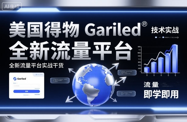 美国得物Gariled技术实战，全新流量平台实战干货，即学即用-邪修侠 - 演示