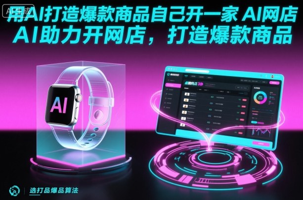 用AI打造爆款商品自己开一家AI网店，AI助力开网店，打造爆款商品-邪修侠 - 演示