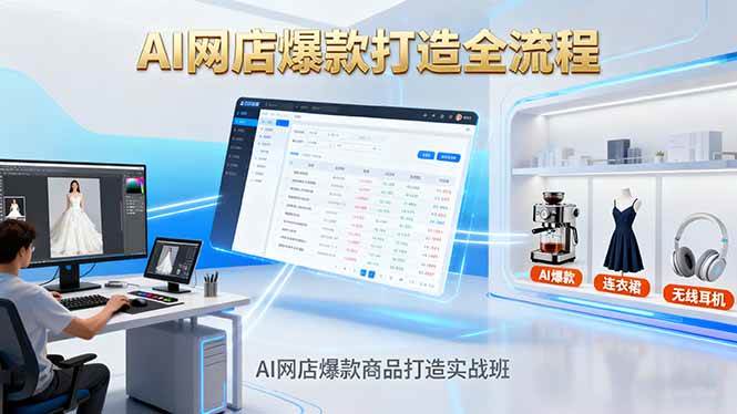 （16326期）AI网店爆款商品打造实战班：AI技术实现商品图智能处理，快速搭建AI网店-网亿资源平台