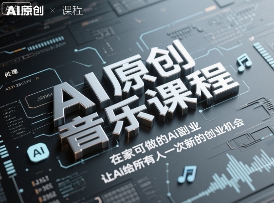 AI原创音乐课程,在家可做的Ai副业,让Ai给所有人一次新的创业机会-邪修侠 - 演示