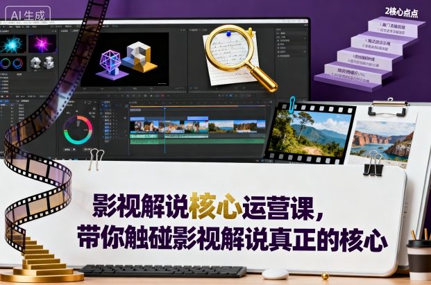 影视解说核心运营课,带你触碰影视解说真正的核心-邪修侠 - 演示