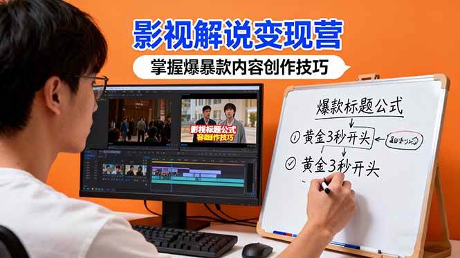 （16348期）影视解说变现营：通过30+实战案例爆款内容创作技巧，掌握影视解说盈利密码-网亿资源平台
