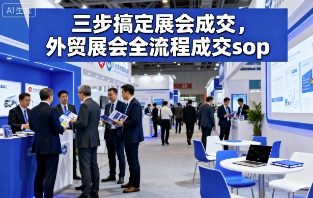 三步搞定展会成交，外贸展会全流程成交sop-邪修侠 - 演示