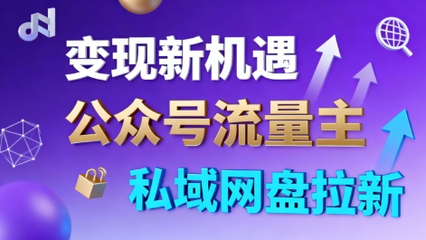 公众号流量主+私域网盘拉新，多方式变现，简单易上手，当天就有收益-邪修侠 - 演示