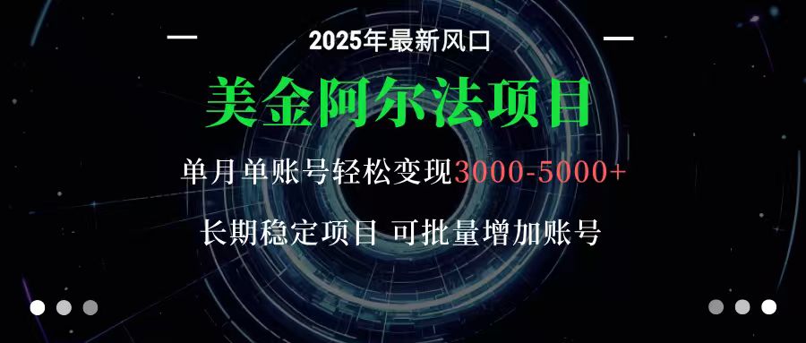 美金阿尔法项目：一部手机每天只需10分钟，轻松稳定赚美元-邪修侠 - 演示