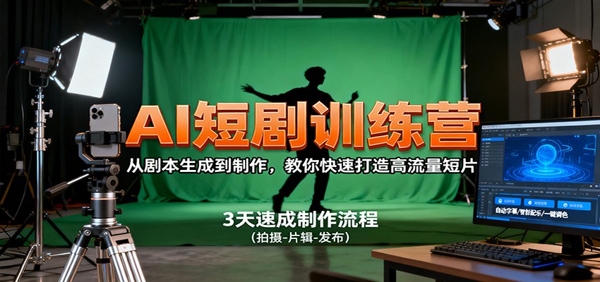 AI短剧训练营，从剧本生成到制作，教你快速打造高流量短片-邪修侠 - 演示