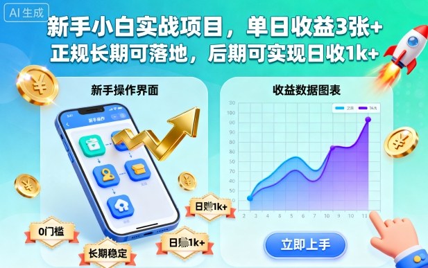 新手小白实战项目，单日收益3张+，正规长期可落地，后期可实现日收1k+【揭秘】-邪修侠 - 演示