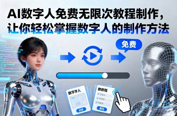 AI数字人免费无限次教程制作，让你轻松掌握数字人的制作方法-邪修侠 - 演示