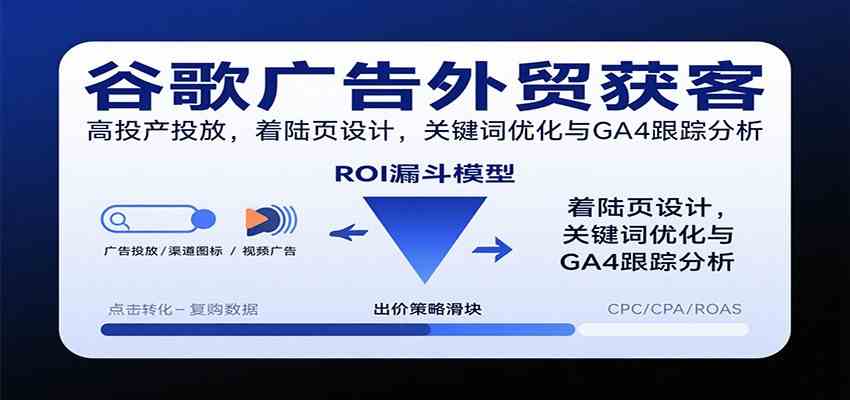 谷歌广告外贸获客，高投产投放，着陆页设计，关键词优化与GA4跟踪分析-网亿资源平台