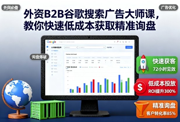 外资B2B谷歌搜索广告大师课，教你快速低成本获取精准询盘-邪修侠 - 演示