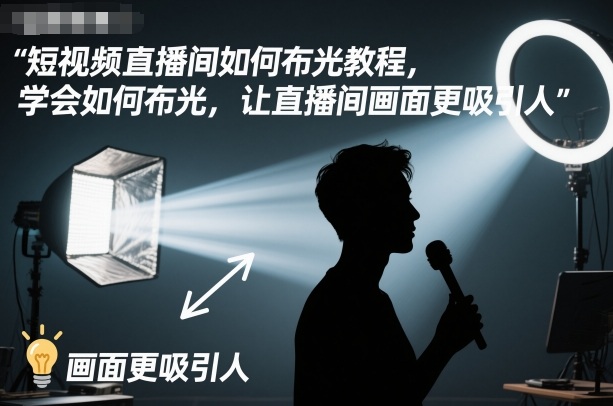 短视频直播间如何布光教程,学会如何布光,让直播间画面更吸引人-邪修侠 - 演示