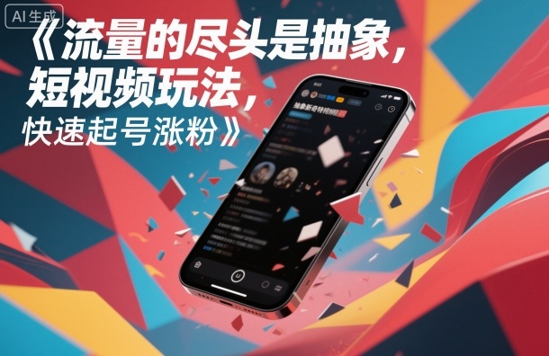流量的尽头是抽象，抽象新奇特短视频玩法，快速起号涨粉-邪修侠 - 演示