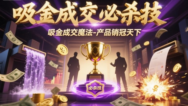 吸金成交必杀技，吸金成交魔法-产品销冠天下-邪修侠 - 演示