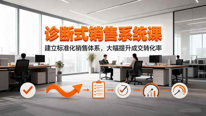 （16435期）诊断式销售系统课，建立标准化销售体系，大幅提升成交转化率-网亿资源平台