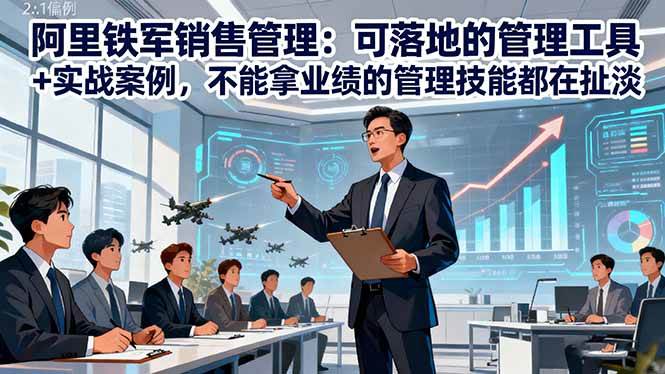 （16436期）阿里铁军销售管理：可落地的管理工具+实战案例，不能拿业绩的管理都在扯淡-网亿资源平台