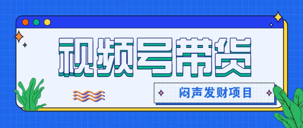 微信视频号带货项目，轻松日赚赚2000+，这个挣钱入口很多伙伴都在闷声发财-邪修侠