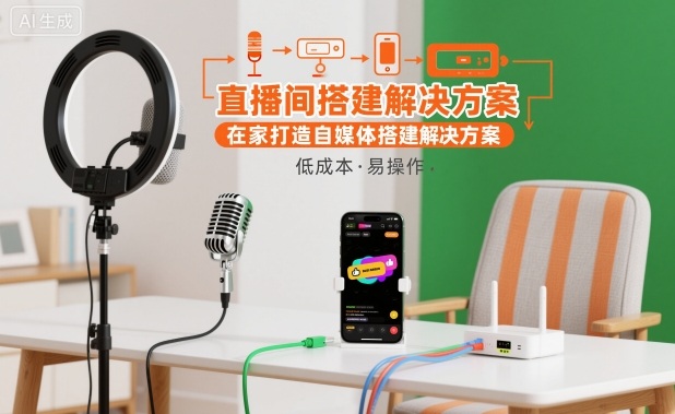 直播间搭建解决方案,在家打造自媒体搭建解决方案-邪修侠 - 演示