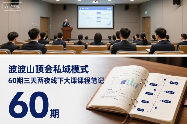 波波山顶会私域模式60期三天两夜线下大课课程笔记(文档)-网亿资源平台