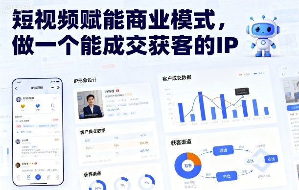 短视频赋能商业模式，做一个能成交获客的IP(更新)-网亿资源平台