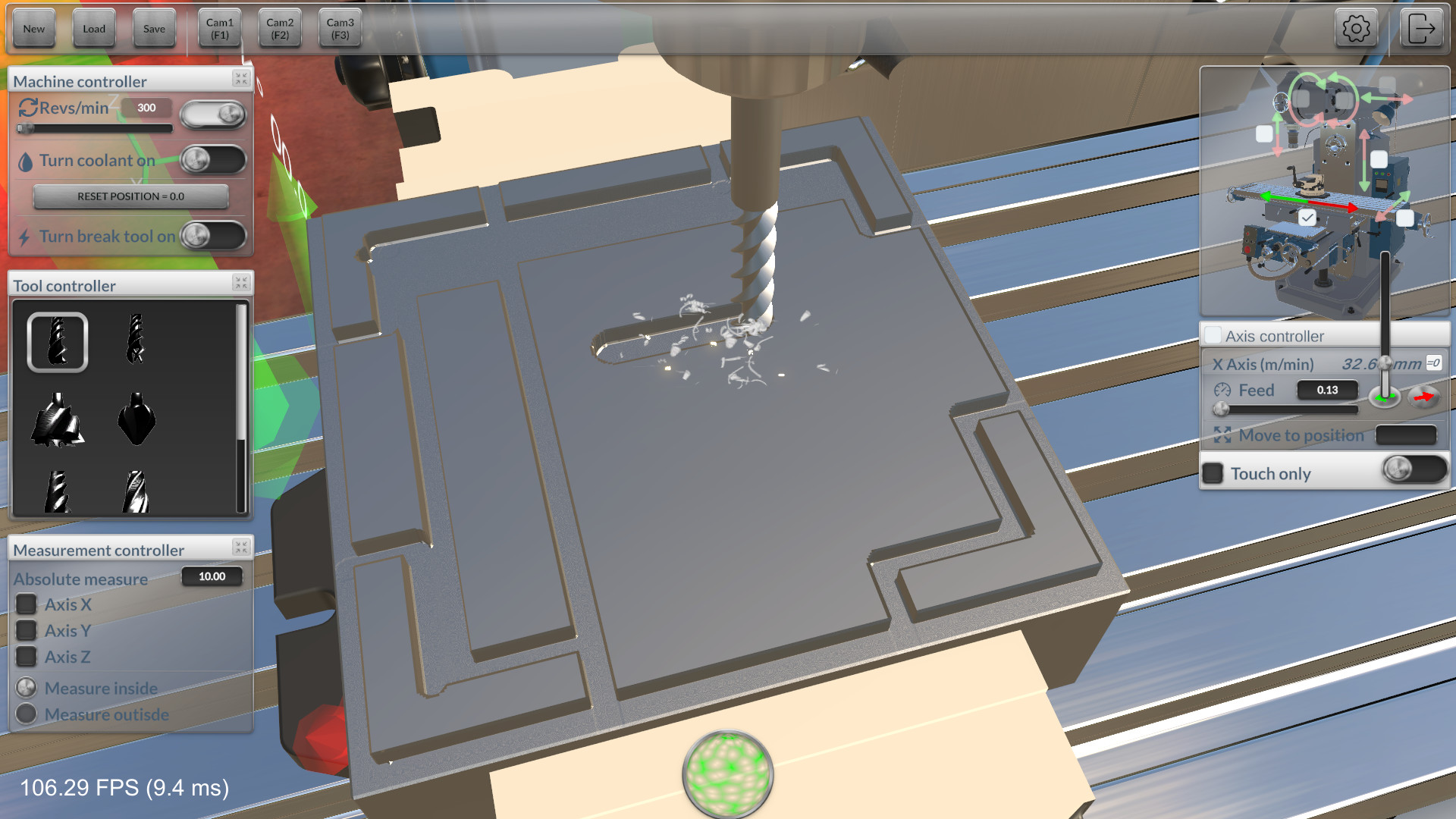 铣削机模拟器/Milling machine simulator 铣削机模拟器/Milling machine simulator