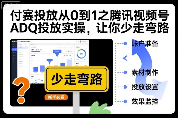 付赛投放从0到1之腾讯视频号ADQ投放实操,让你少走弯路-邪修侠 - 演示