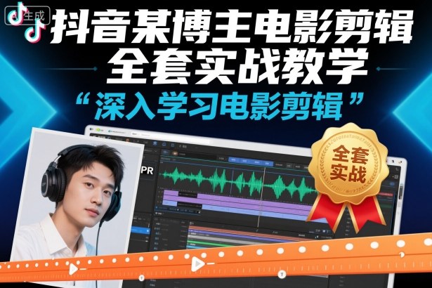 抖音某博主电影剪辑全套实战教学,深入学习电影剪辑-邪修侠 - 演示