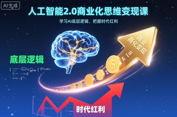 人工智能2.0商业化思维变现课，学习AI底层逻辑，把握时代红利-邪修侠 - 演示